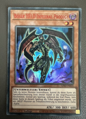 Yu-Gi-Oh! LDS3-DE024 Böser HELD Infernal Prodigy Red UR 1.Auflage Colorful UR