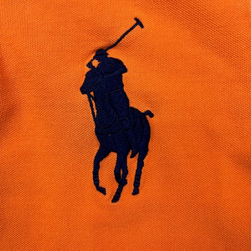 Camisa Polo Ralph Lauren Hombres Pequeña Naranja Big Pony Informal Preppy Camiseta Manga Corta - Imagen 3 de 9