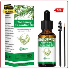Organic Rosemary Essential Oil for Hair Growth & Skin Care, 100% Pure & Natural