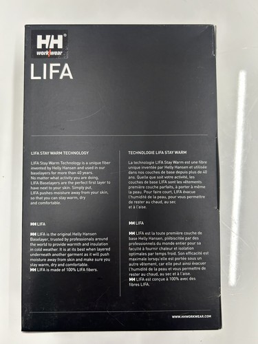 Helly Hansen Black Base layer Top XL- LIFA Half Zip - Picture 2 of 7