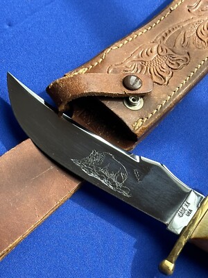 Vintage Stag Kodiak Case XX Knife With Leather Sheath | eBay