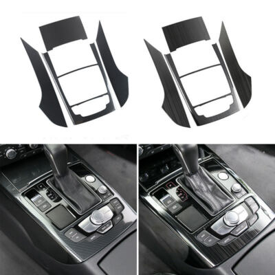 4x Stainless Steel Interior Gear Shift Panel Frame Cover For Audi A6 C7 A7 12-18