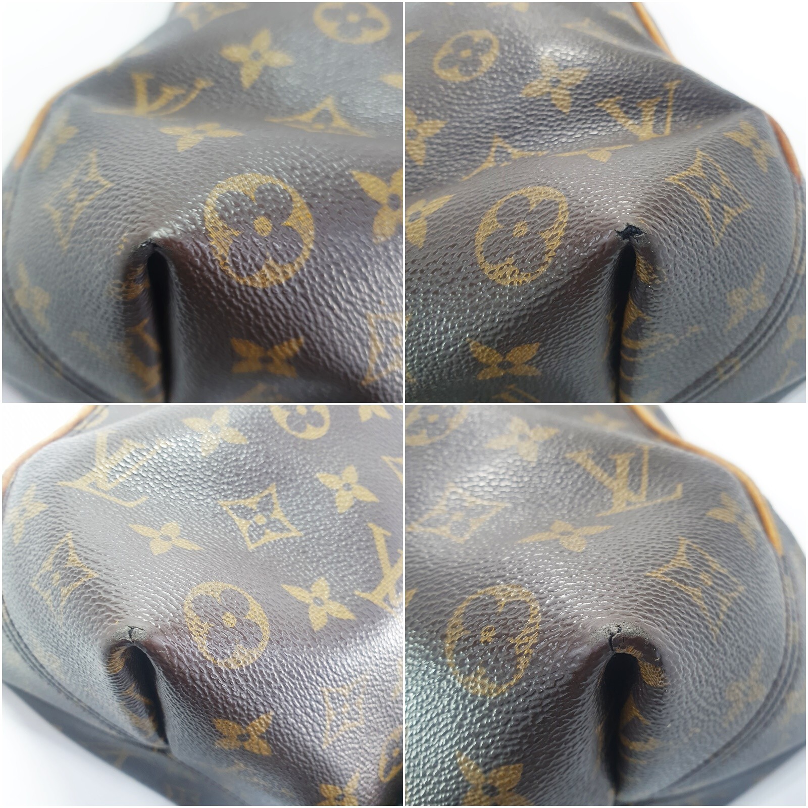 Authentic Louis Vuitton Sully MM Monogram M40587 Hobo Bag Exterior Damaged LD376 eBay