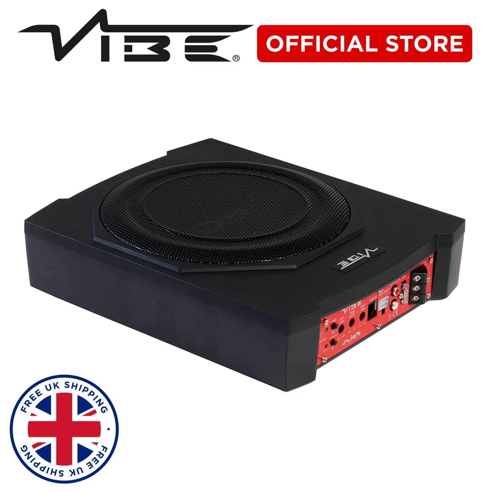 VIBE 10 INCH UNDERSEAT SUBWOOFER SLICK BASS SLIM POWERFUL 540 WATTS - Image 2 of 4