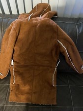 Sheep Skin Like Coat Brown Size Small ( J10)