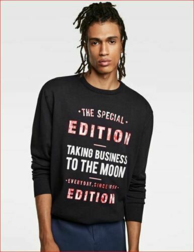 Maglione ZARA Grande Grigio Da Uomo Girocollo In Maglia Pullover - Foto 7