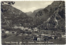 LOCANA CANAVESE -TORINO -CENTRALE IDROELETTRICA DI ROSONE 1956  CARTOLINA 