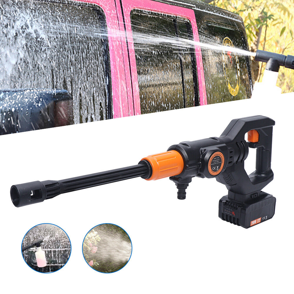Portable Car Wash Pressure Washer Cordless Spray Gun Power Washer 20V 435PSI NEW