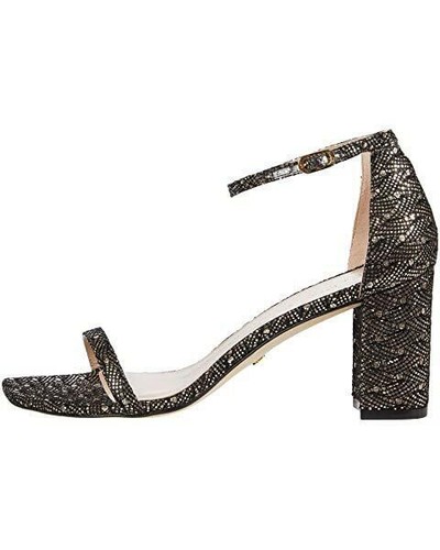 NWB Women's Stuart Weitzman Amelina Block Sandal Gold 6M - Picture 3 of 6