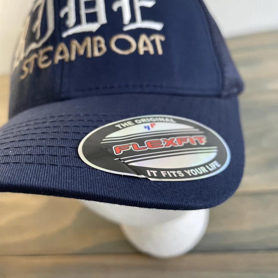 Шляпа Rick Rude Steamboat Dragon вышитая WWF Yupoong синяя сетка Flexfit (HT6) - Изображение 3 из 4