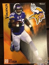 ADRIAN PETERSON FATHEAD TRADEABLES NFL 5x7 Minnesota Vikings Decal