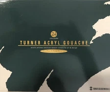 NEW Turner acrylic gouache 24 colors set school japan import Paint Set