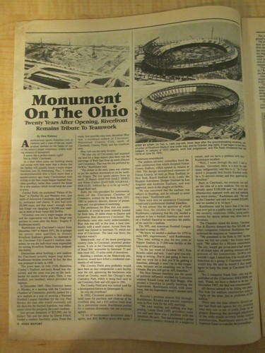 1990 Reds Report Cardboard Lineups A Review of 90's Baseball Cards / Stadiums - Bild 3 von 12