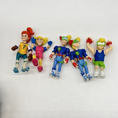 Burger King Kids Club Happy Meal Lot Of 5 Kid Vid Action Figures & More Toy