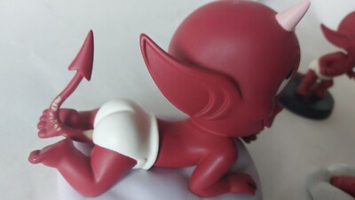 Hot Stuff Eating Apple Demons Merveilles Figurine Statue 2003 harvey