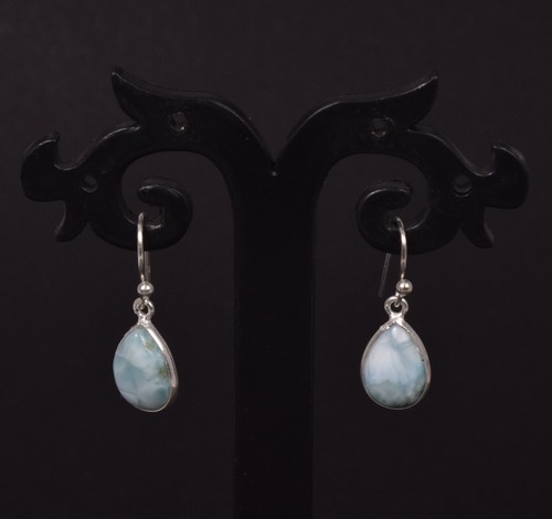 925 Solid Sterling Silver Green Onyx,Garnet Multi Stone Hook Earring Ji760 - Picture 24 of 81