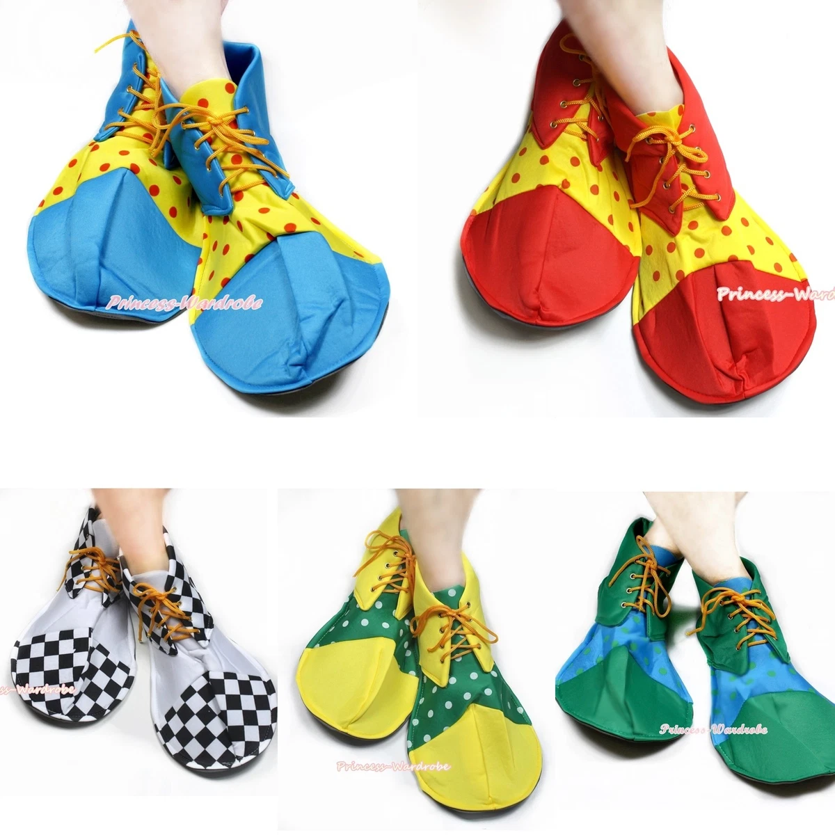 FIESTAS GUIRCA Zapatos Payaso Rojos/Amarillos 36 CMS