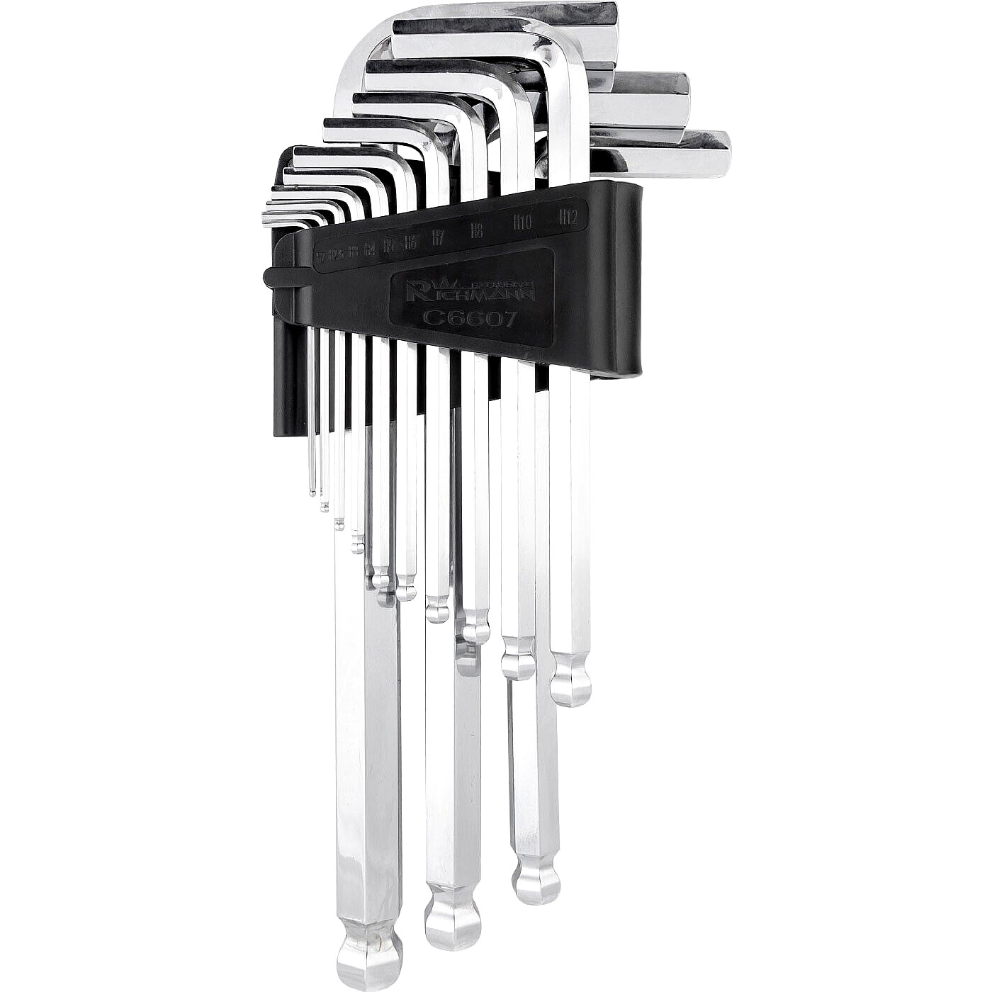 Jeu de 13 clés hex Allen RICHMANN C6607 de 2 à 19 mm en acier chrome-vanadium