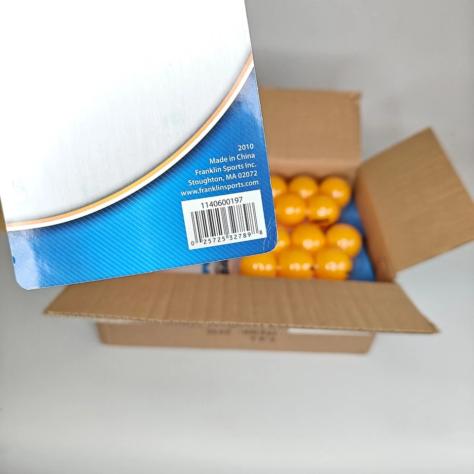 Franklin 72 Ping Pong Balls, Orange 40mm, 6pk Case of 12, SCC14 Tournament - Image 4 of 4