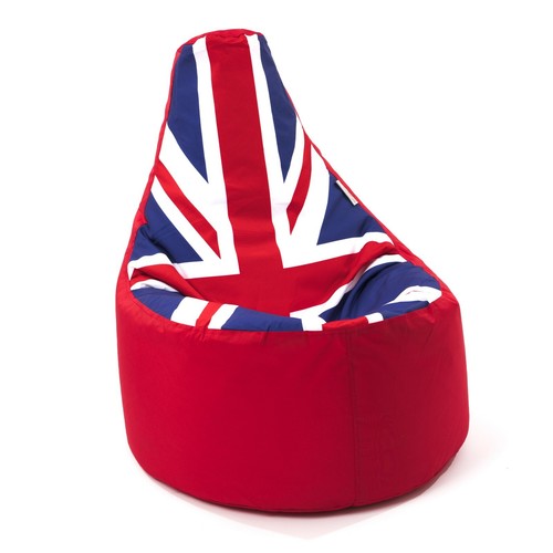 Union Jack Bean Bag Gamer Jubilee Beanbag Outdoor Gaming Garden Big Chair - Afbeelding 1 van 3