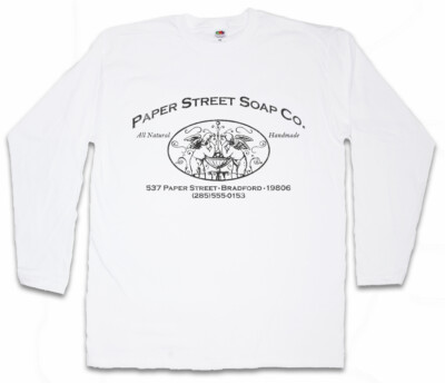 PAPER STREET SOAP CO. LANGARM T-SHIRT Fight Movie Club Sign Logo Company