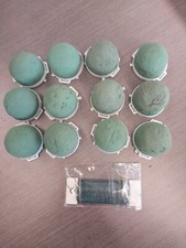 Green Foam Circles Crafts Adhesive Bottoms Lot of 12