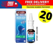 BETADINE ADULT COLD DEFENSE NASAL SPRAY 20ML HELPS STOP COLDS
