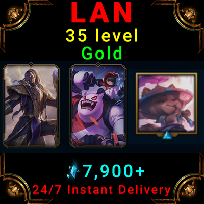 Lan Gold League Of Legends Konto Lol Acc Tpa Nunu Victorious Lucian Skin Poziom Ebay