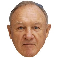 Eugene Hackman Stoic Celebrity Mask, Flat Card Face, Fancy Dress Mask