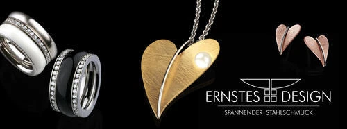 Ernstes Design Armreif aus Edelstahl A640 Gelbgold beschichtet  Breite 4 mm - Bild 2 von 3