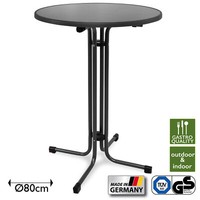 Stehtisch Tisch Partytisch Klappbar Bistrotisch Bartisch Klapptisch Ø 80 Cm Grau