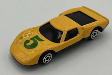 Summer Marz Karz Ford GT 40 #5 Vintage Yellow Race Car Diecast #5 1:64 VERY RARE
