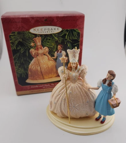 Hallmark Keepsake Ornament The Wizard Of Oz Dorothy And Glinda New/Old 1998