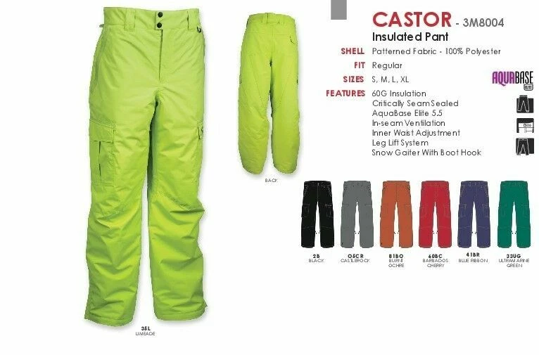 NEW M3 Aquabase Elite Men's CASTOR Ski Snowboard pants, LARGE, RED - FREE SHIP
Opens in a new window