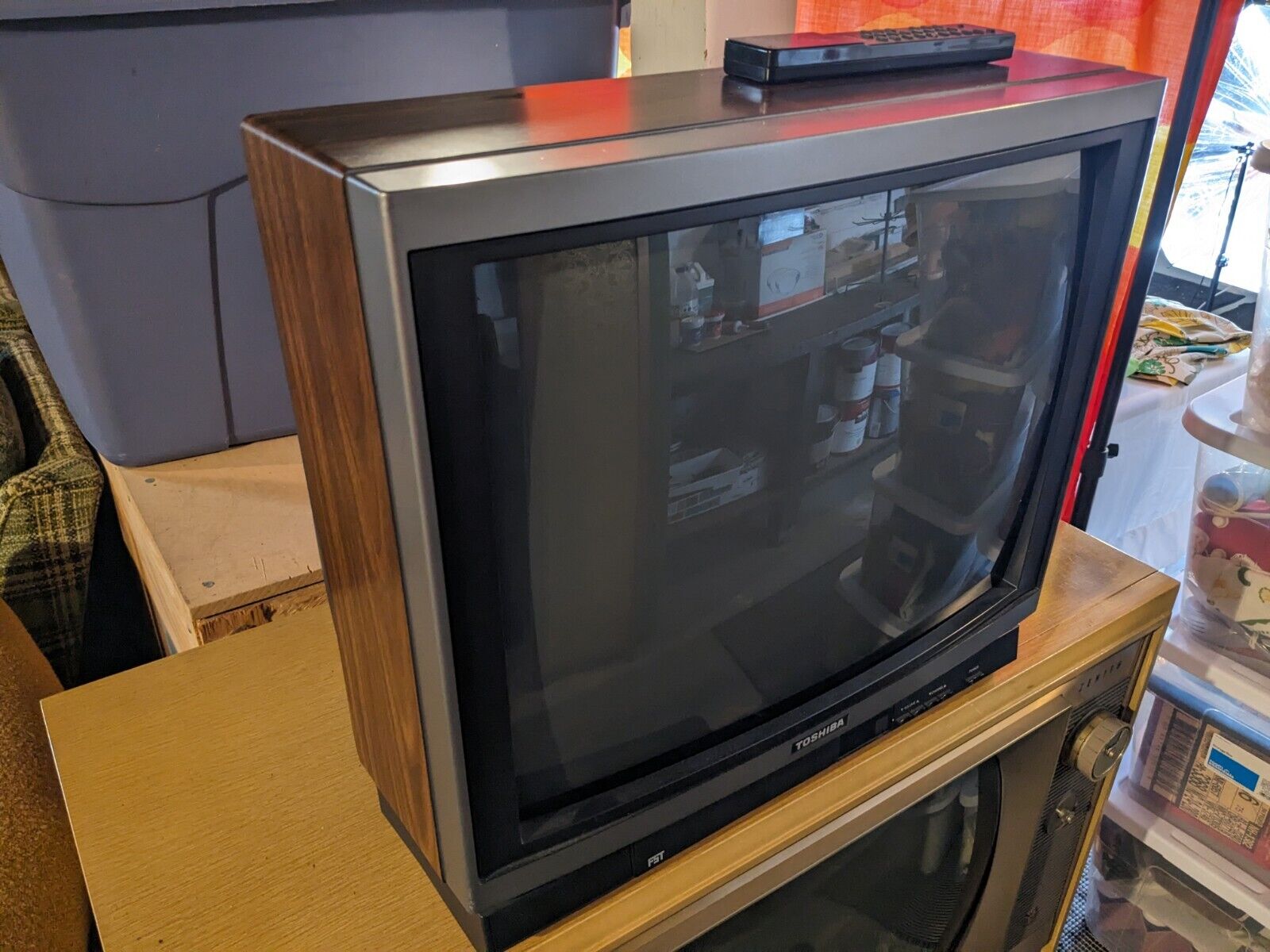 Vintage Toshiba CRT 20" TV (Tested And In Working Condition)