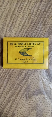 Civil War Cartridge Box Empty Reproduction for rifle musket &rifle 58  1863