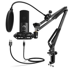 Fifine Usb Microphone Kit Condenser Studio Microphone For Computer, Pc Mic With