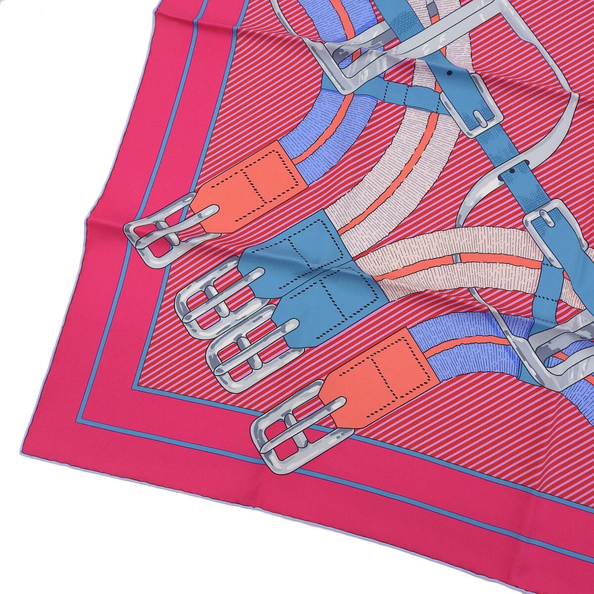 Hermes Carre90 Mors A Jouets Chemise Detail Horse Bit Scarf