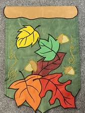 Fall Leaves Design Garden Flag 12  x 18  