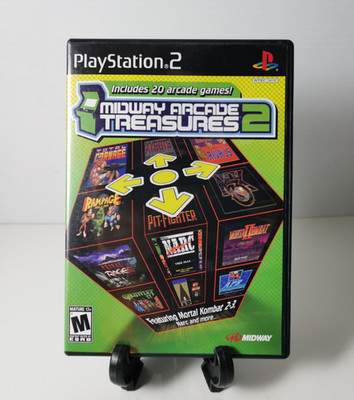 Midway Arcade Treasures 2  (PlayStation 2, PS2) Excellent CIB Complete w/ Reg