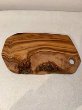 Olive Wood Cutting Board Bread Cheese Serving Tray Charcuterie Platter