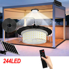 Solar Pendant Light Outdoor Indoor Hanging Light Waterproof for Barn Shed Garden