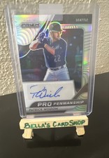 2020 Panini Prizm - Pro Penmanship Patrick Wisdom #PP-PW Silver Prizm (AU)