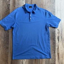 Nike Golf Polo Shirt Dri-fit Men s Size XL Blue Short Sleeve