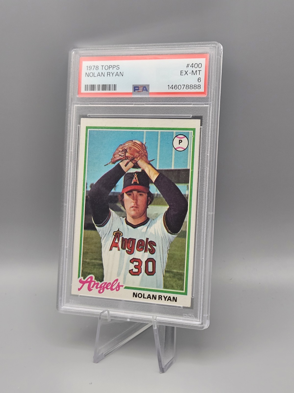 PSA 6 Nolan Ryan 1978 Topps California Angels #400 HOF Legend 🔥  view 3