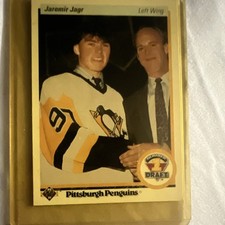 Upper Deck 1990-91 Jaromir Jagr Rookie Draft Card #356 Pittsburgh Penguins NHL