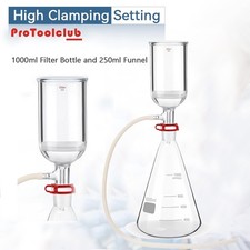 1L Lab Vacuum Filtration Lab Filtering Funnels Kit 250ml Lab Filtering Funnels