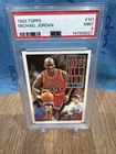 1993 Michael Jordan #101 Topps PSA 9 Chicago Bulls GOAT Graded Mint Card