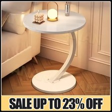 Modern C-Shaped Compact Sofa Side End Table Coffee Laptop Living Room Bedroom