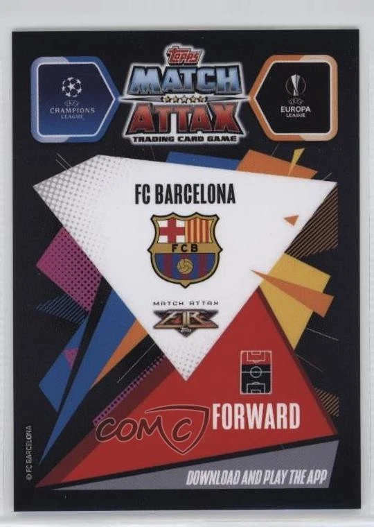 2020-21 Topps Match Attax 101 Fire /250 Ansu Fati - Image 2 of 2